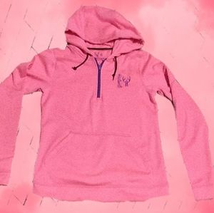 Huntsworth Hot Pink/Purple Deer Logo Hoodie Sz S
